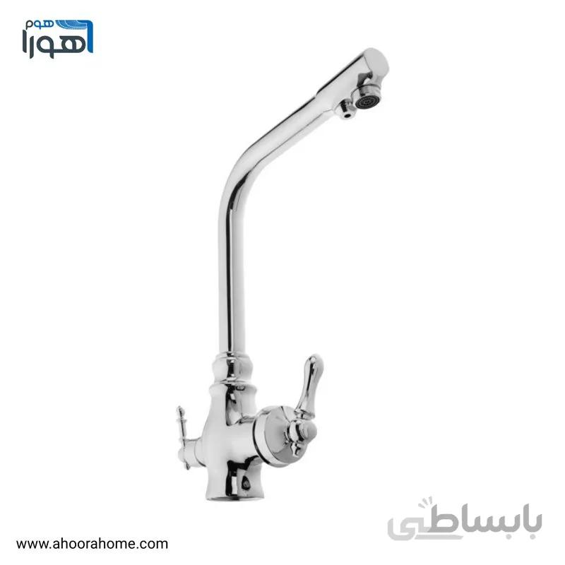 شیر ظرفشويی کروم دومنظوره مدل آنتیک