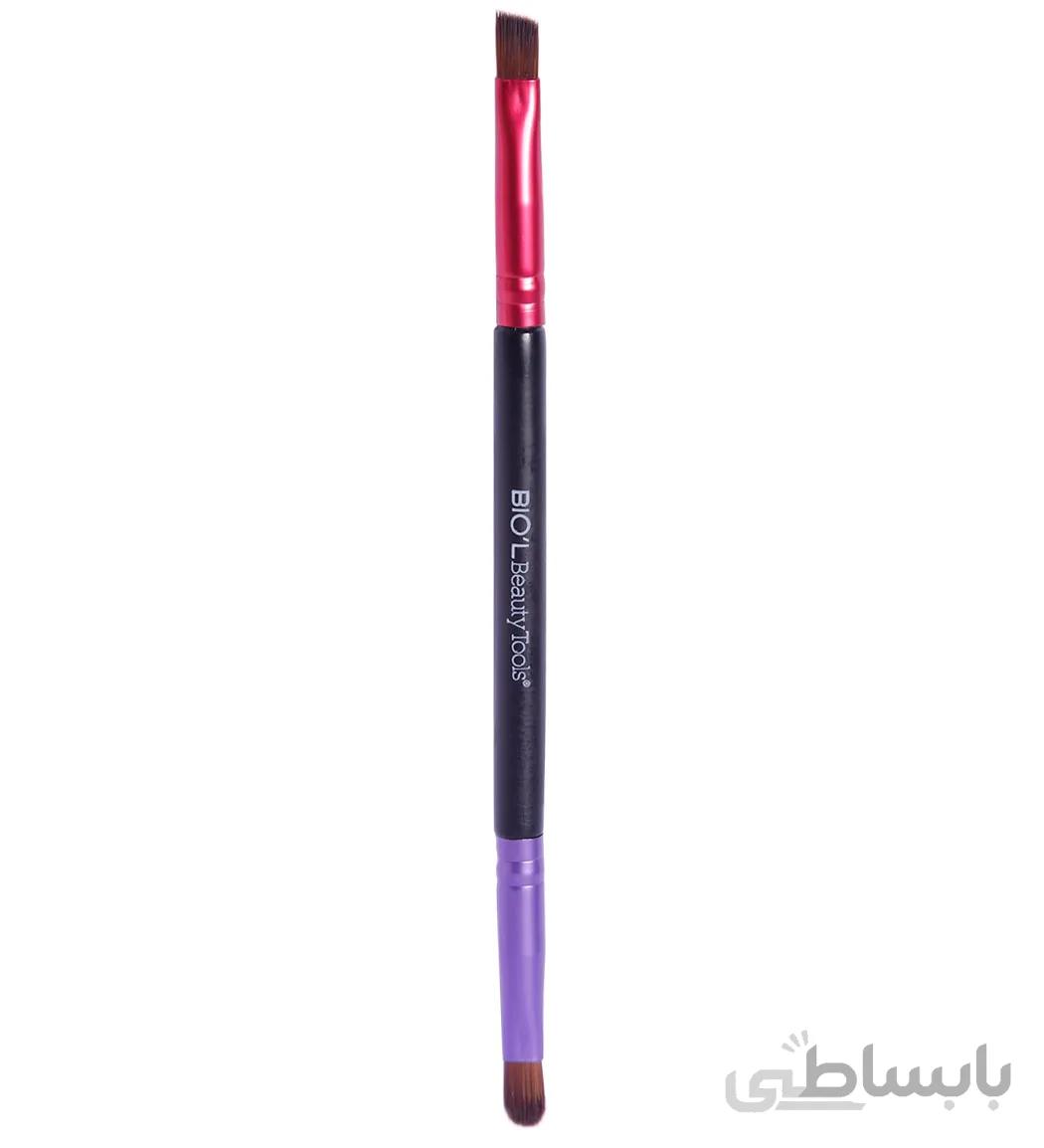 براش قلمی چوبی دوطرفه مناسب آرایش لب و سایه چشم بیول ا Biol Beauty Lipstick And Eye Shadow Brush