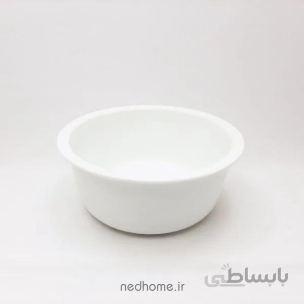 کاسه همه کاره 21 cm سفید چینی زرین