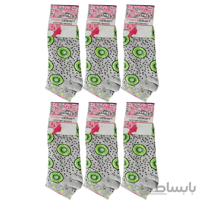 جوراب دخترانه پالاندوکن مدل P-4895 بسته 6 عددی