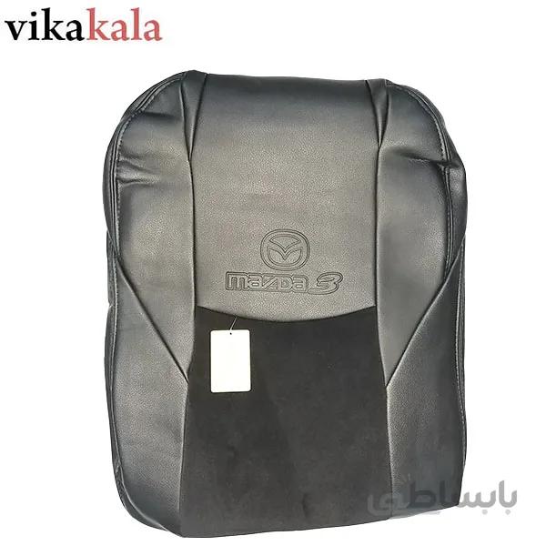 روکش صندلی مزدا ۳ NEWچرم و مخمل مشکی ا mazda-3-new