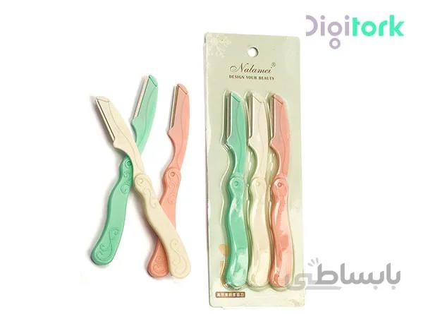 تیغ اصلاح ابرو تاشو نالامی بسته ۳ عددی