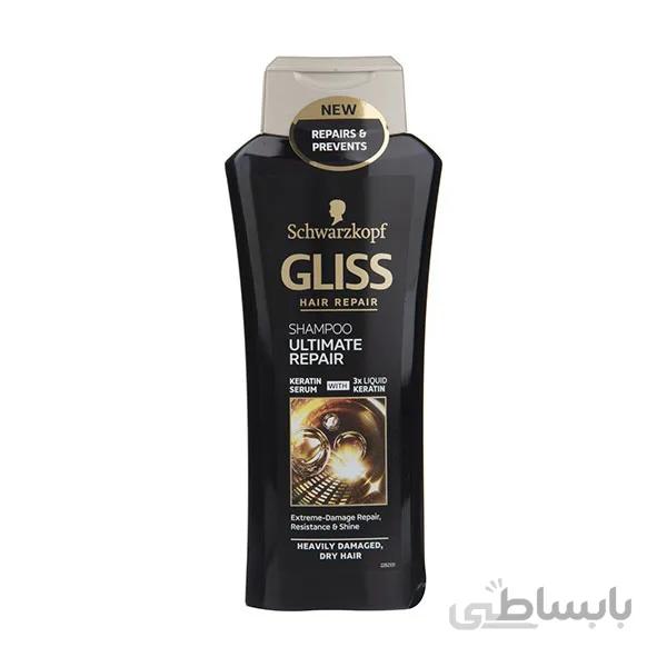شامپو بازسازی کننده گلیس مدل Ultimate Repair حجم ۴۰۰ میل ا Gliss Anti Aging Ultimate Repair Shampoo 400ml