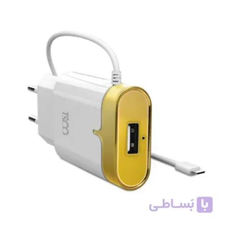 شارژر دیواری تسکو مدل TTC 50 با کابل یکسره