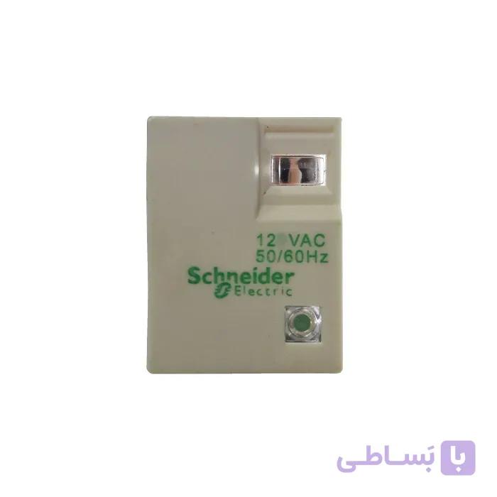 رله شیشه ای اشنایدر | 12 ولت 8 پایه | دو کنتاکت | RXM2LB2F7 | مرغوب