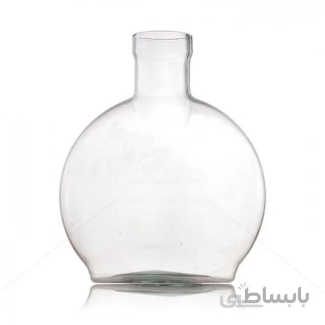 گلدان شیشه ای طرح دایره ارتفاع 26 سانتی متر