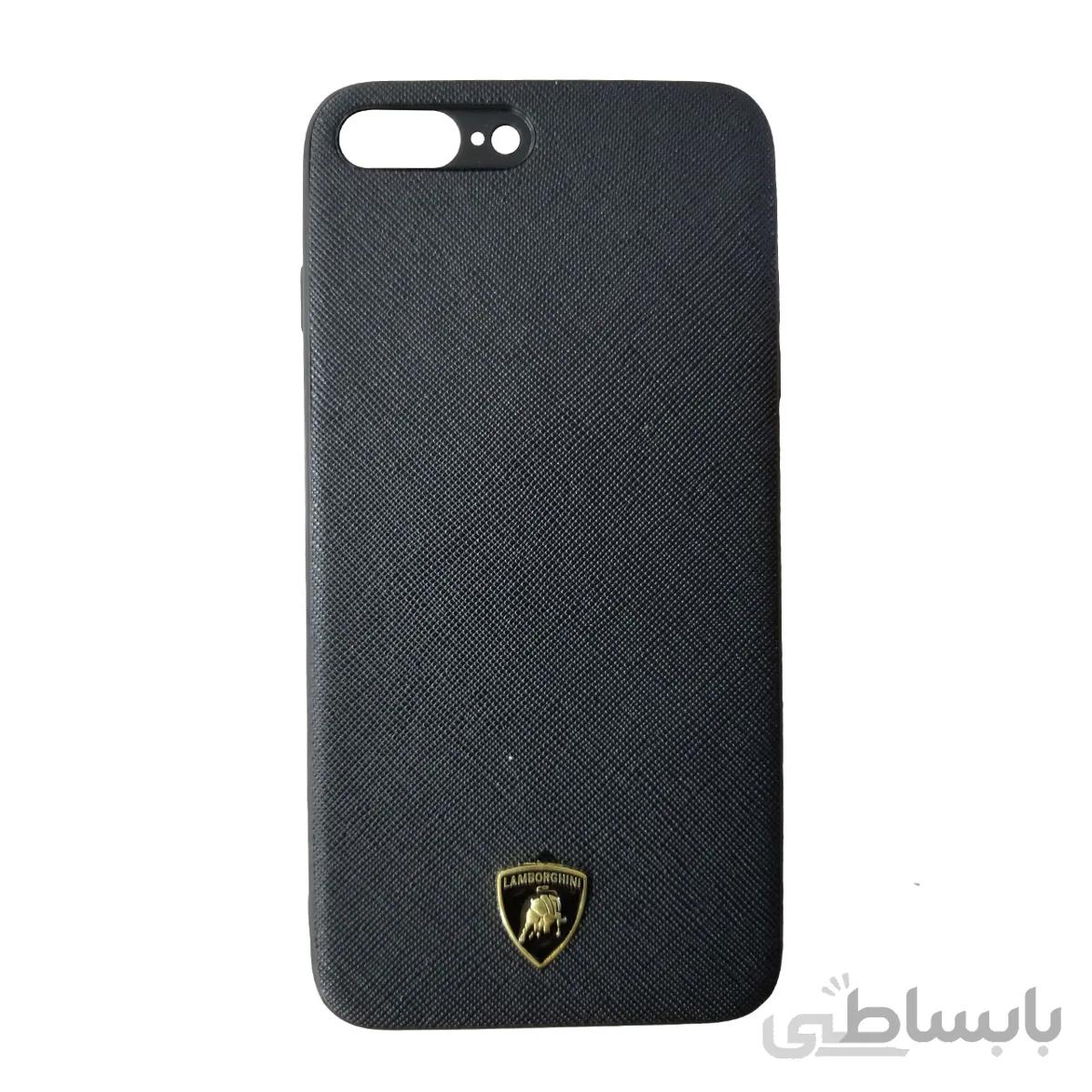 قاب چرمی سوزنی لوگو lamborghini مناسب iphone 7+/8 plus