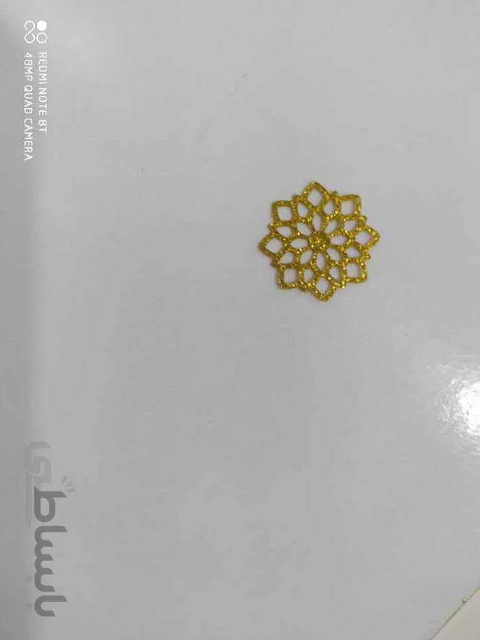 ورق طلا طرح دار مدل گل 2