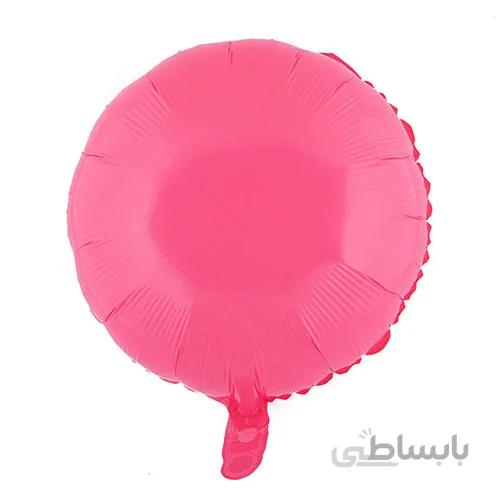 بادکنک فویلی گرد مات گلبهی