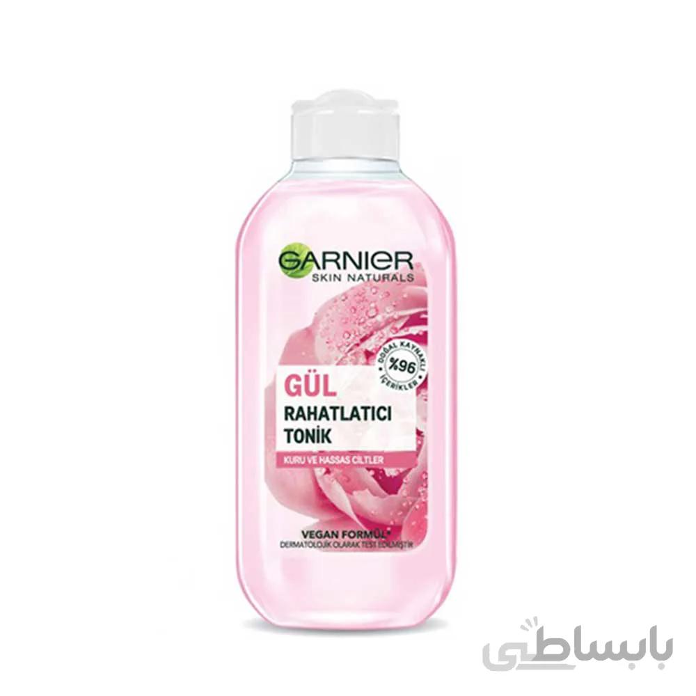 تونیک پاک‌کننده صورت گارنیر مدل گل رز در حجم 200 میلی لیتر ا Garnier Rose Facial Cleansing Tonic 200ml