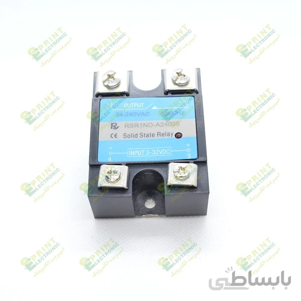 رله الکترونیکی SSR پیچ خور تک فاز 25 آمپر DC/AC