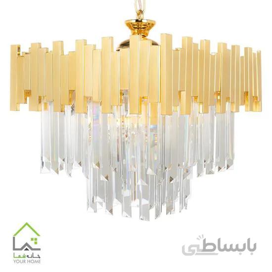 لوستر کریستالی دایره 30cm