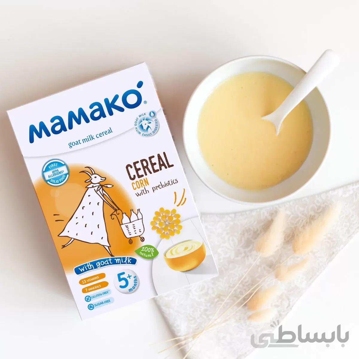 سرلاک ذرت به همراه شیر بز ماماکو mamako