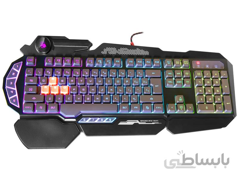 کیبورد مخصوص بازی ای فورتک مدل B314 ا Fortek B314 gaming keyboard