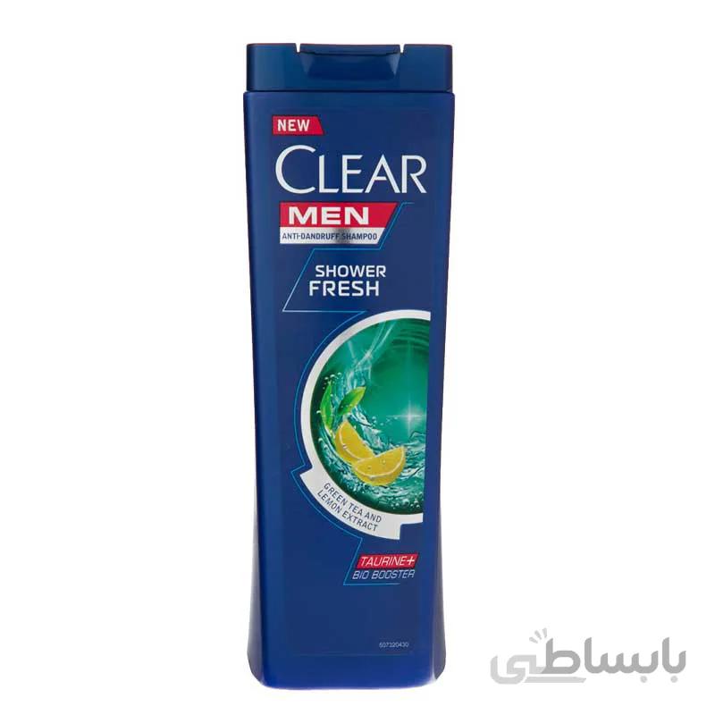 شامپو ضد شوره مردانه کلیر مدل Shower Fresh مناسب انواع مو حجم 200 میل