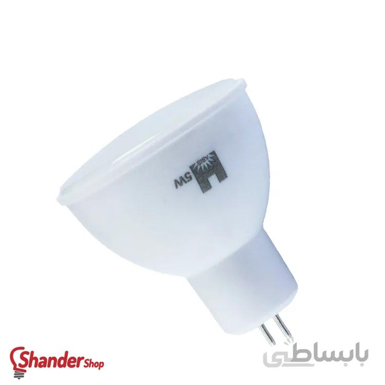 لامپ هالوژن ال ای دی 5 وات smd حسیس پایه سوزنی mr16