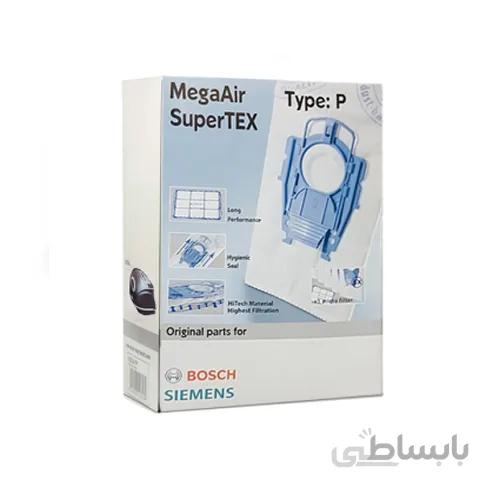 پاکت جارو برقی بوش مدل BOSCH MegaAir SuperTEX Type P