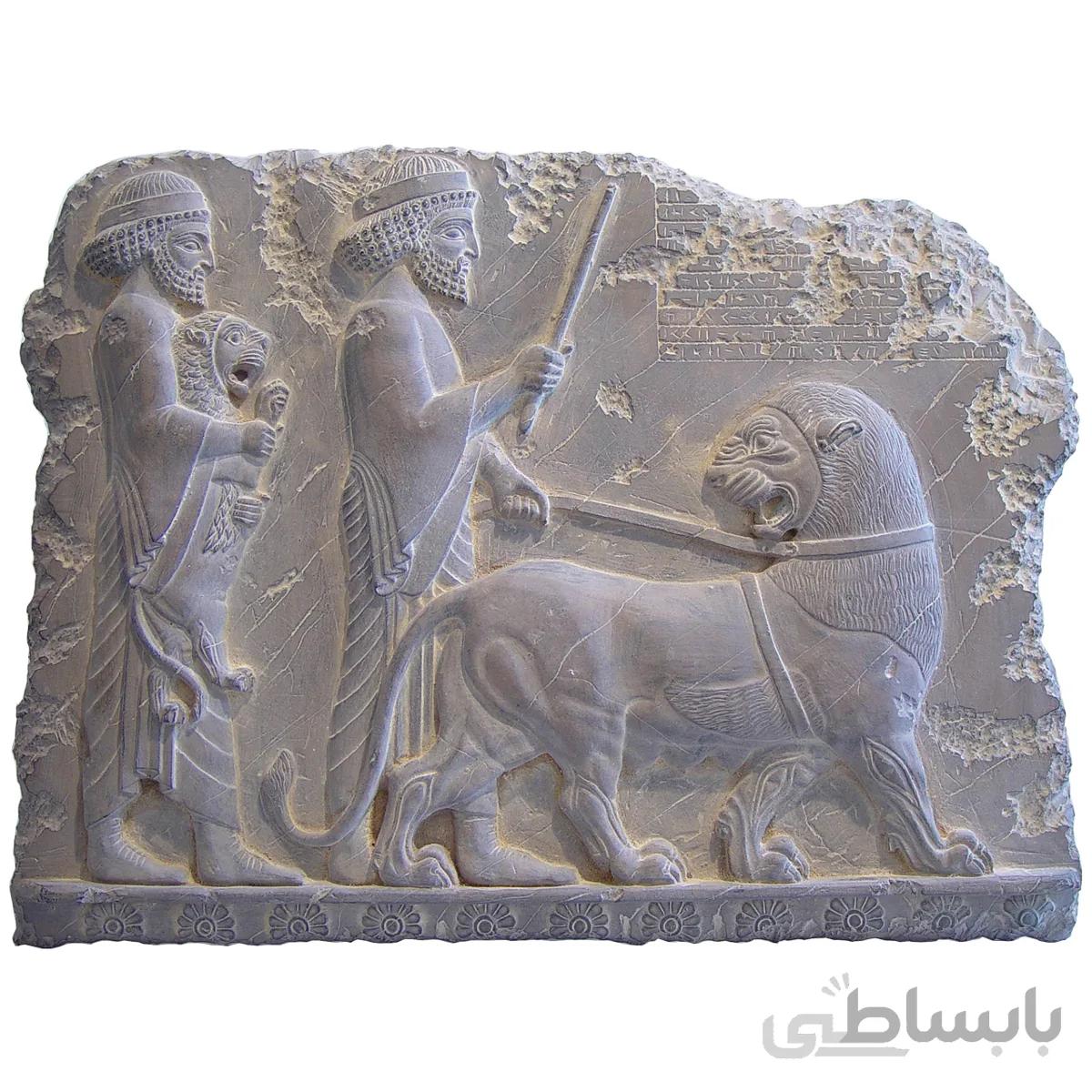 کتیبه تندیس و پیکره شهریار مدل هدیه آور عیلامی کد MO2960 سایز بزرگ