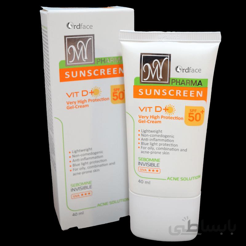 کرم ضد آفتاب آکنه سُلوشن مای فارما SPF50 (40 میل)