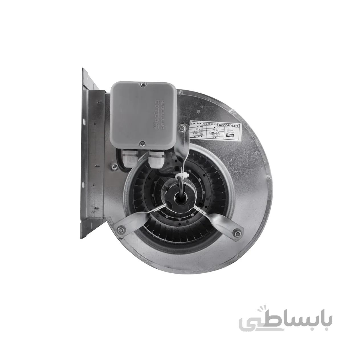 سانتريفيوژ دو طرفه فوروارد دمنده سایز 30×38 (تک فاز) مدل BEF-38/30R8S ا Damande Forward Centrifugal Fans Double Sided Inlet