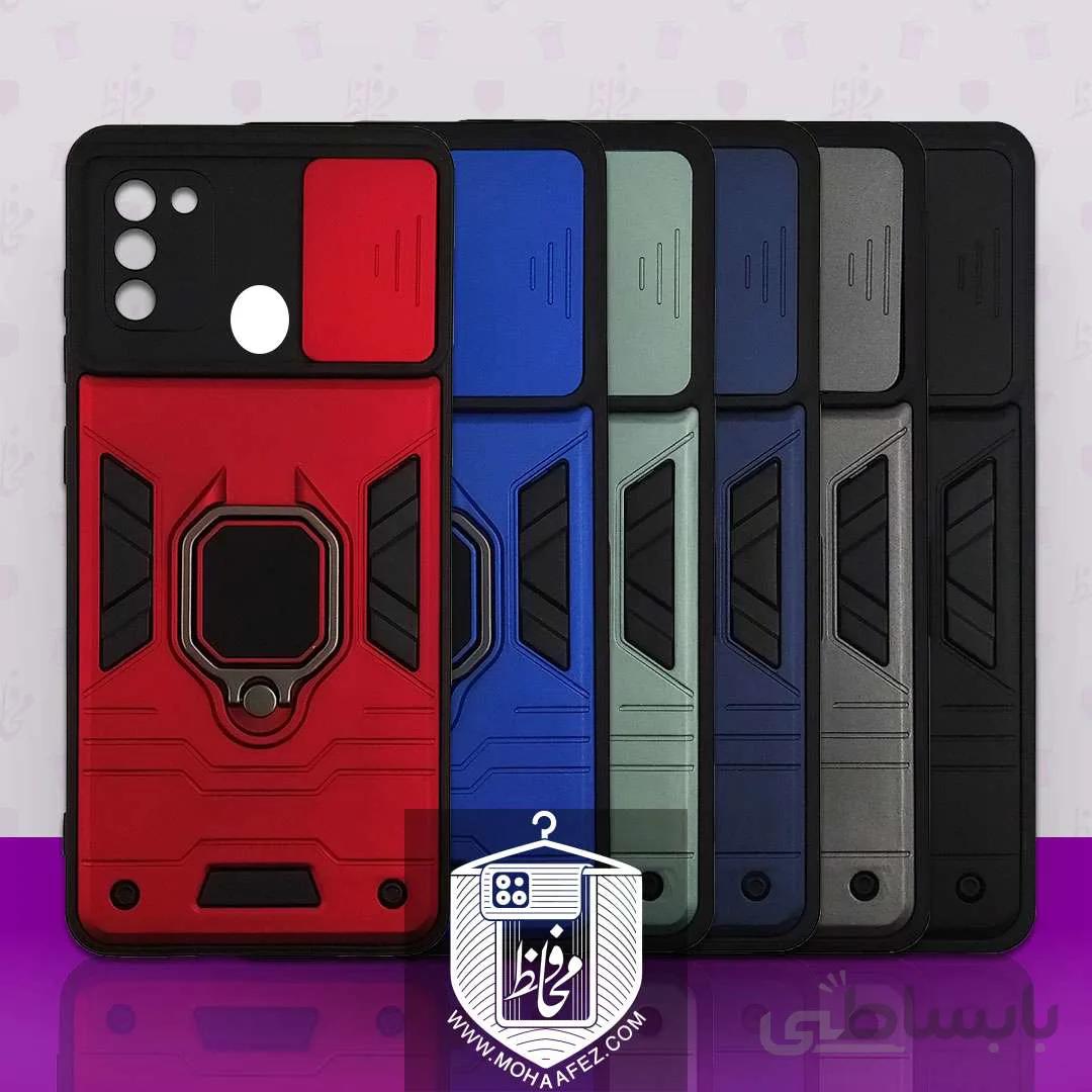 قاب ضد ضربه سامسونگ Galaxy A11 / M11 هولدر دار و محافظ لنز کشویی کد S01