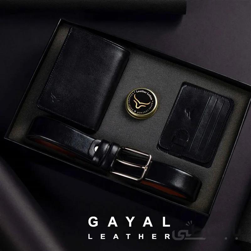 ست مردانه گَیال چرم S225 مشکی