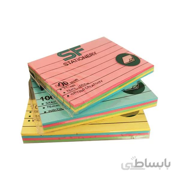 یادداشت چسب دار پست ایت سایز 7/5*10 خط دار