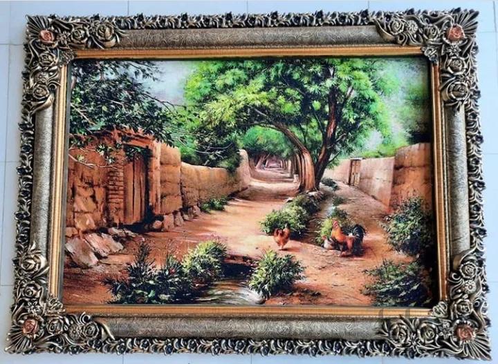 تابلو فرش ماشینی کلاریس طرح کوچه باغ کد ۱۰۱۸۱۳