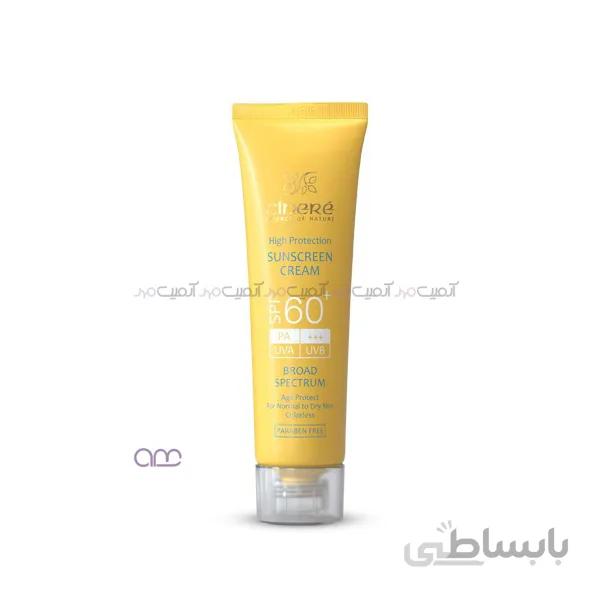 کرم ضد آفتاب بدون رنگ سینره SPF60 حجم 50 میلی لیتر کد 561987
