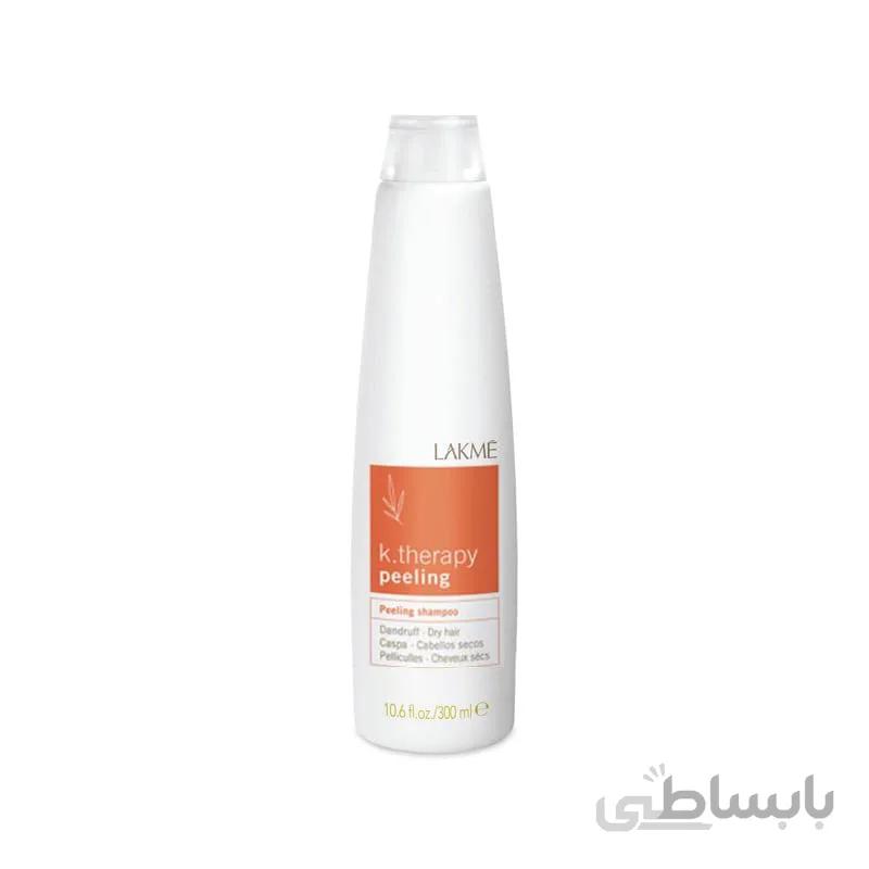 شامپو ضد شوره موی خشک تراپی لاکمه Lakme K.Therapy Peeling Shampoo Dry Hair 300ml