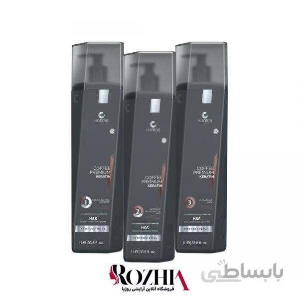 پک کراتین هونما قهوه تلخ پریمیوم شش ضلعی ۱۰۰۰ میلی لیتر Honma