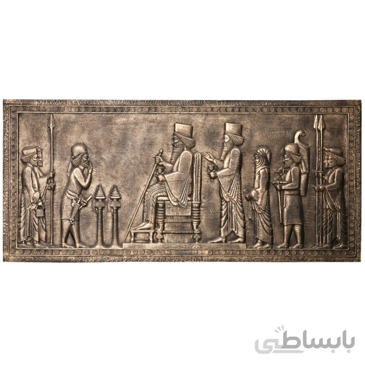کتیبه تندیس و پیکره شهریار مدل بارگاه داریوش با گل لوتوس کد FG250