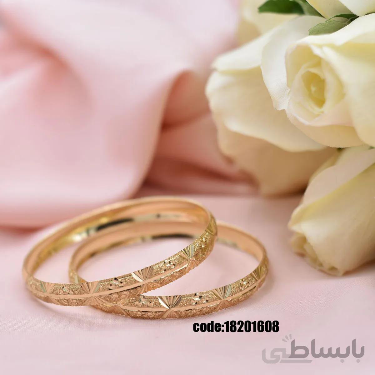 النگو روسی 8میل طرح طلا سایز چهار