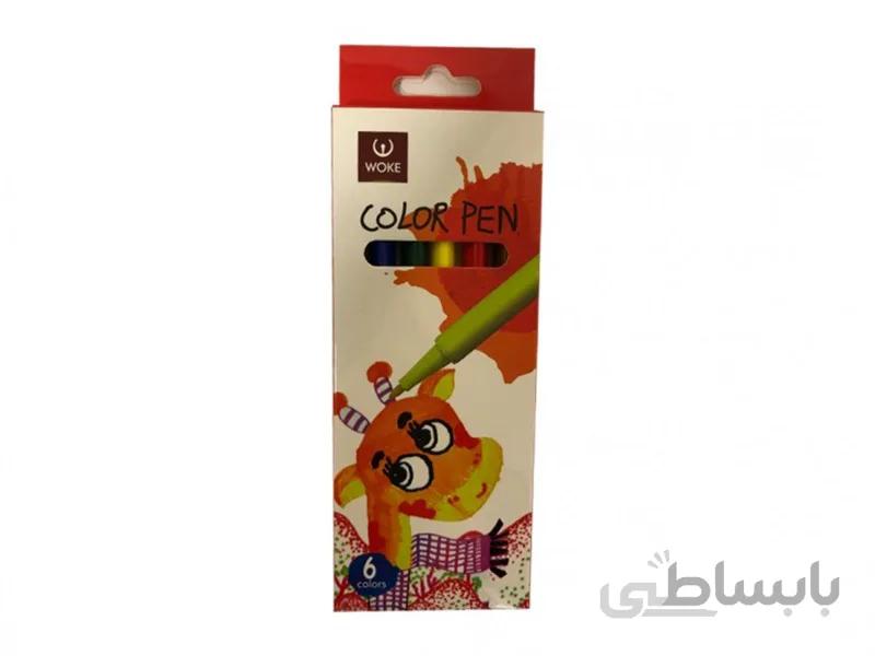 ماژیک رنگ آمیزی 6 رنگ وک مدل jack۱۷