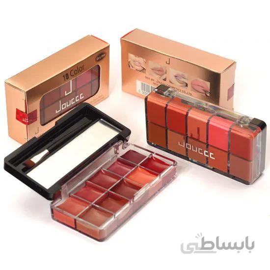 پالت رژ لب 10 رنگ دوسه doucce Lipstick palette 10 colors