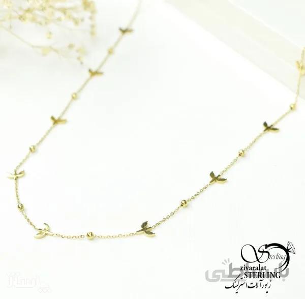 گردنبند استیل زنانه کد 6022 کد 703636