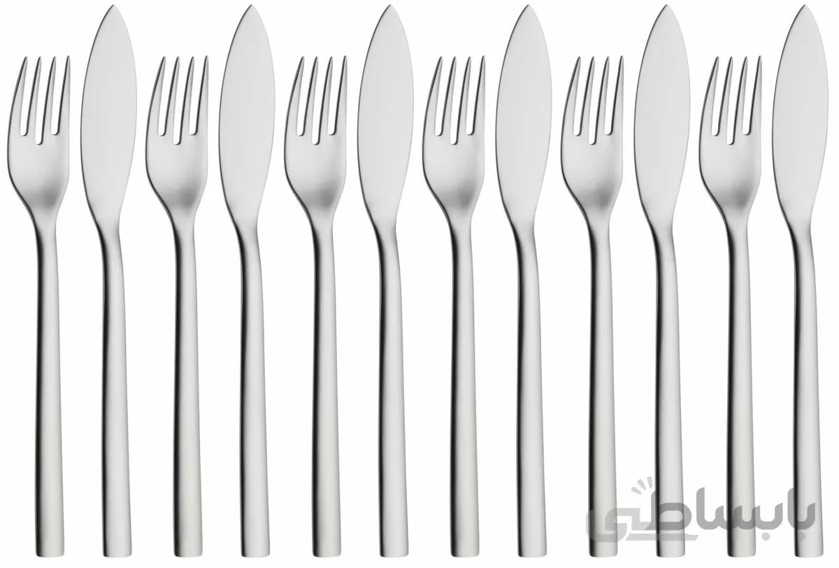 کارد و چنگال 12 پارچه دبلیو ام اف مدل WMF Fish knife and fork NUOVA