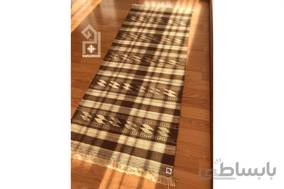 گلیم خودرنگ دستبافت رج 0165J ا persian handmade