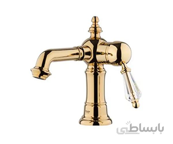 شیرآلات شودر مدل بیزانس (طلایی مات*روشویی (تو کاسه))