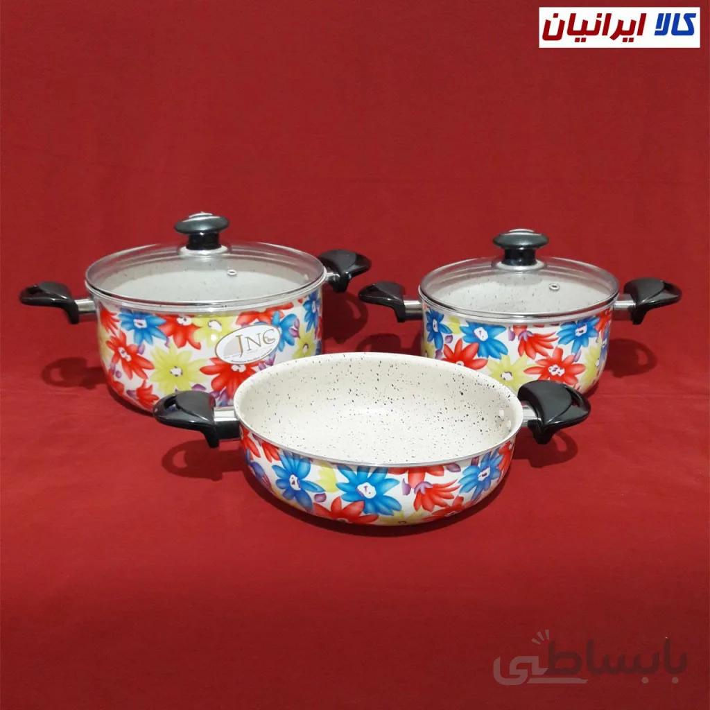 سرویس قابلمه 5 پارچه گرانیتی گرد جنوب کد 1