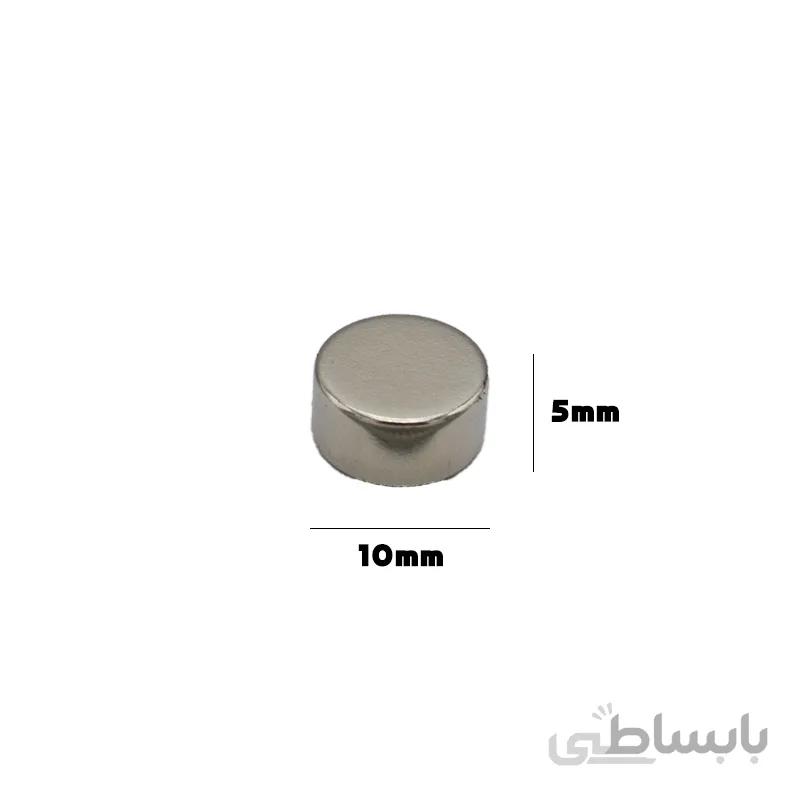 آهنربا نئودیمیوم دیسکی 5*10 میلیمتر گرید 42