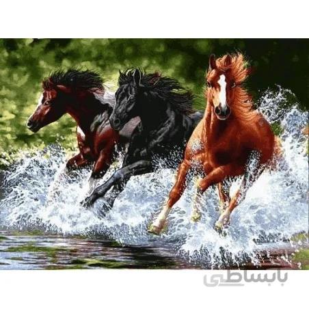 نخ و نقشه تابلو فرش حیوانات کد 25