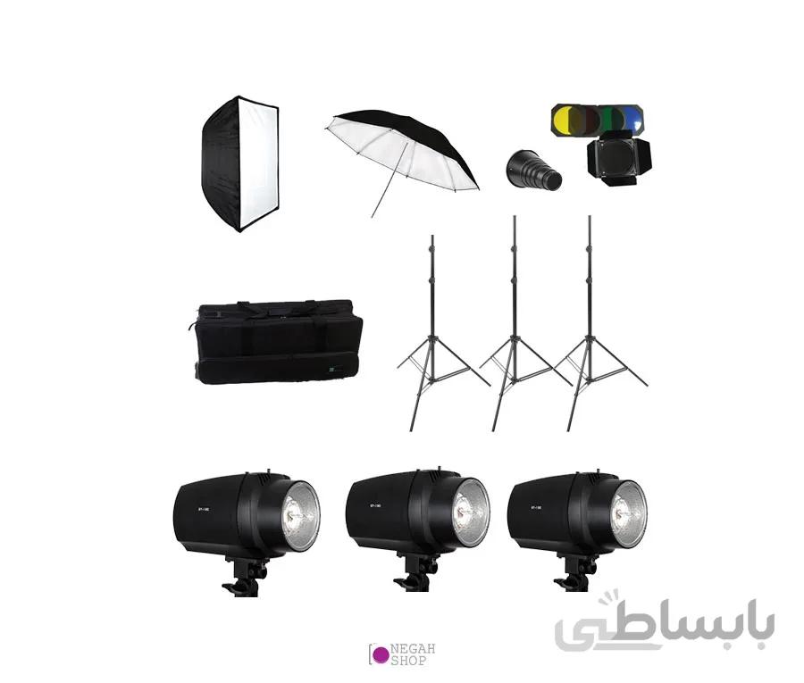 کیت کامل فلاش استودیویی اس اند اس 180 ژول S&S GY-180