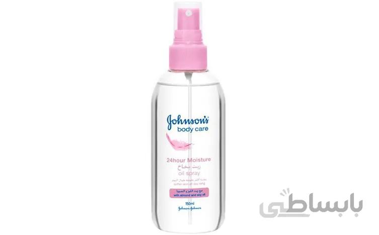 اسپری روغن مرطوب کننده 24 ساعته بدن جانسون 150 میلی لیتر
