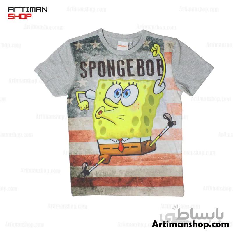 تیشرت بچگانه nickelodeon طرح باب اسفنجی 10 تا 11 سال