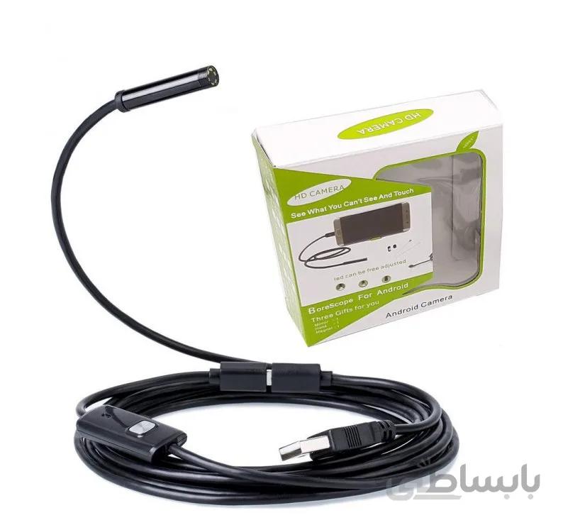 دوربین ( آندوسکوپ ) 1.3 مگاپیکسل لنز 7mm کابل 10 متر ارتباط USB سازگار با ویندوز و اندروید