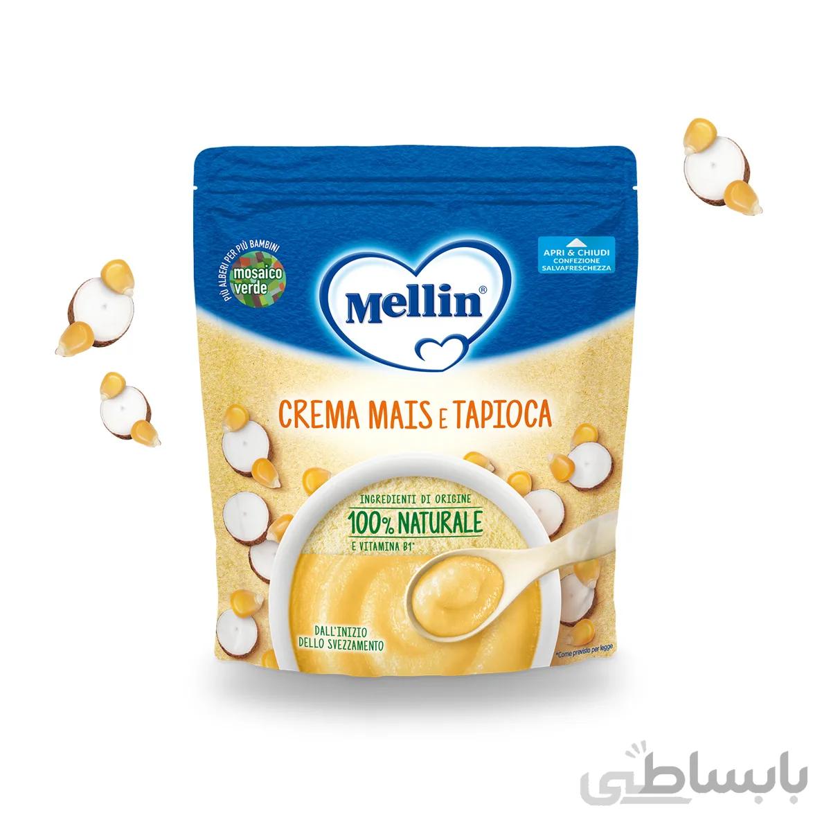 سرلاک ذرت و تاپیوکا بدون شیر ملین ایتالیا Mellin