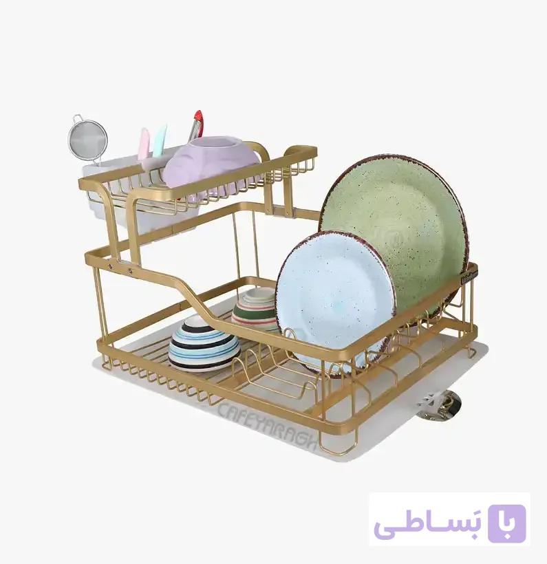 آبچکان رومیزی یک و نیم طبقه کیچن کویین طلایی