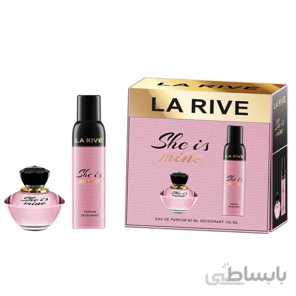 ست عطر و اسپری زنانه لاریو (LA RIVE) مدل شی ایز ماین (She Is Mine) حجم 90 میل