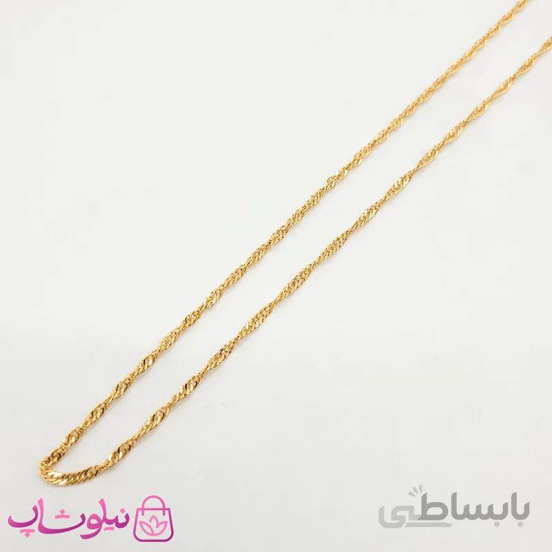 زنجیر گردنبند زنانه ژوپینگ مدل مارپیچ